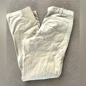 Carhartt Rugged Wear Mens Pants Khaki 34x34
